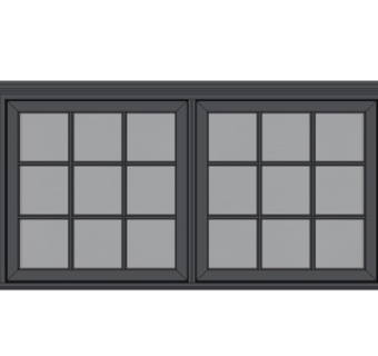 现代窗户su模型