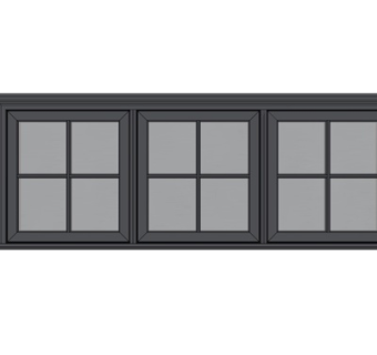 现代窗户su模型