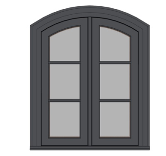 现代窗户su模型