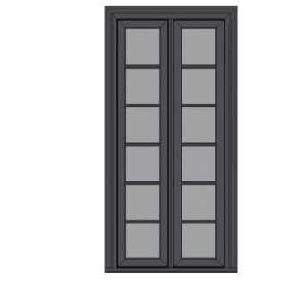 现代窗户su模型