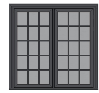 现代窗户su模型