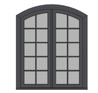 现代窗户su模型