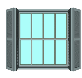 现代窗户su模型