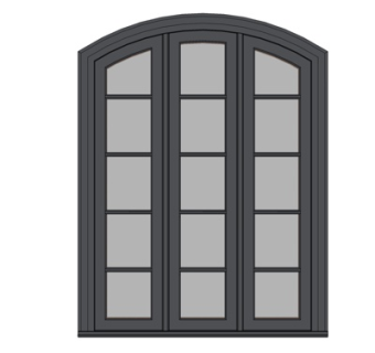 现代窗户su模型