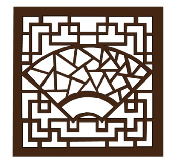 中式窗花su模型