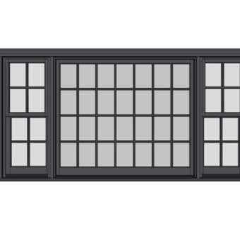 现代窗户su模型