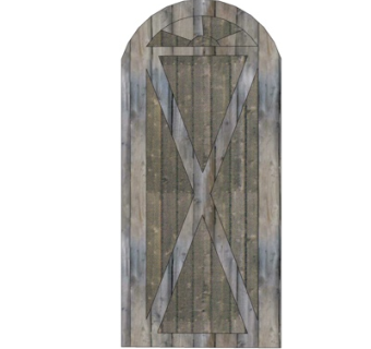 欧式木门su模型