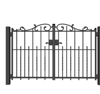 简欧铁艺花园大门su模型