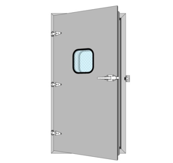 现代防火门su模型