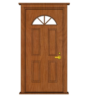 简欧房门su模型