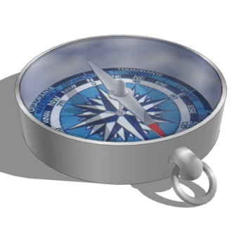 现代指南针su模型