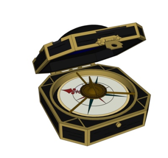 现代指南针su模型