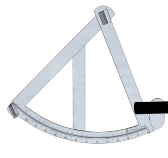 现代半弧形尺su模型