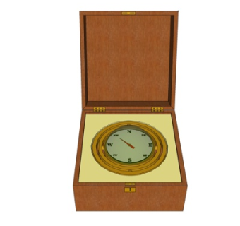 现代指南针su模型