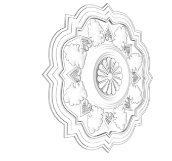 欧式石膏雕花su模型