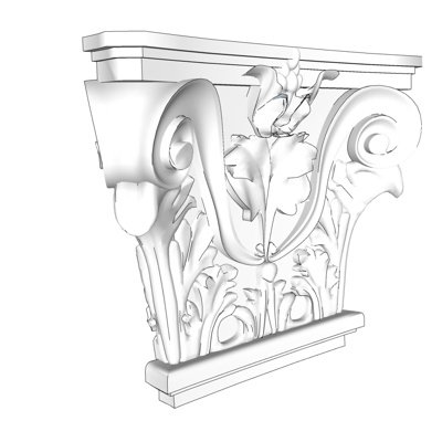欧式石膏雕花su模型