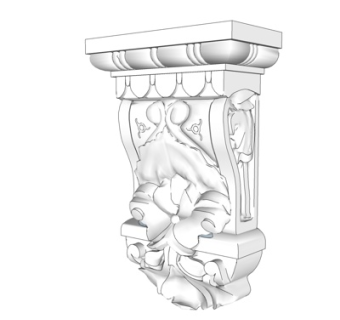 欧式石膏雕花su模型