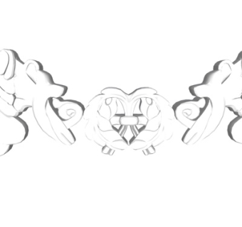 欧式石膏雕花su模型