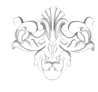 欧式石膏雕花su模型