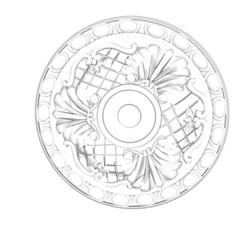 欧式石膏雕花su模型