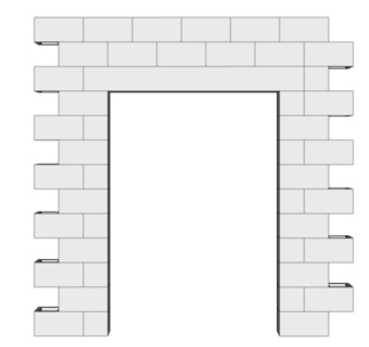 现代门洞su模型