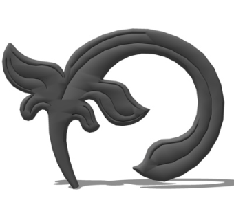 欧式铁艺雕花su模型