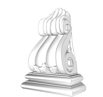 欧式石膏雕花su模型