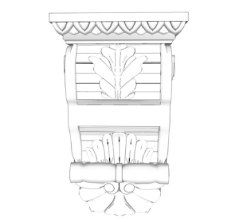 欧式石膏雕花su模型