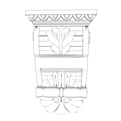 欧式石膏雕花su模型