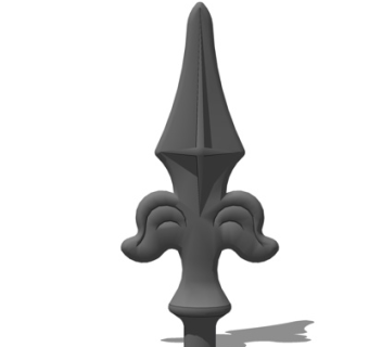 欧式铁艺雕花su模型