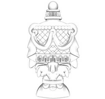 欧式石膏雕花su模型