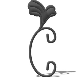 欧式铁艺雕花su模型