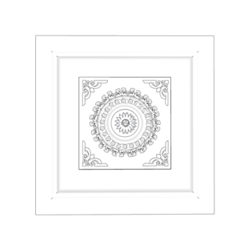 现代石膏吊顶su模型