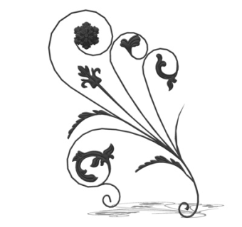 欧式铁艺雕花su模型