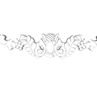 欧式石膏雕花su模型