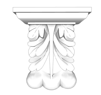 欧式石膏雕花su模型