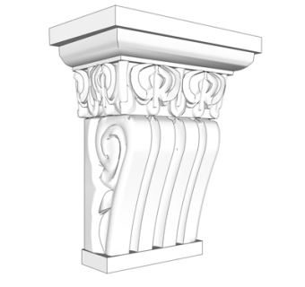 欧式石膏雕花su模型