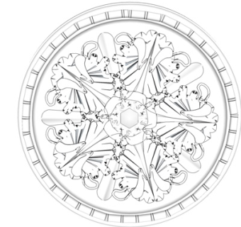 欧式石膏雕花su模型