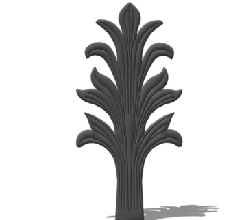 欧式铁艺雕花su模型