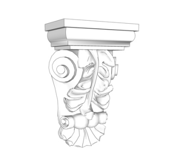 欧式石膏雕花su模型