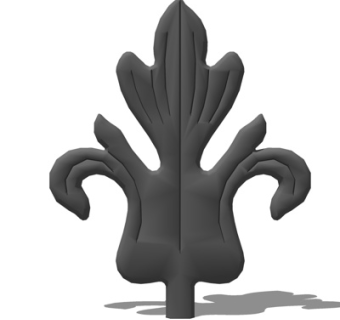 欧式铁艺雕花su模型