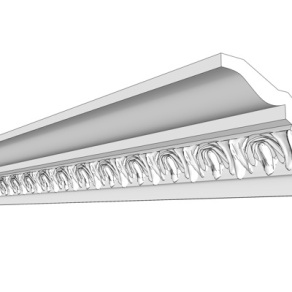 欧式石膏雕花线条su模型