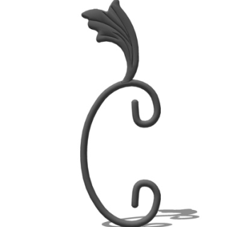 欧式铁艺雕花su模型