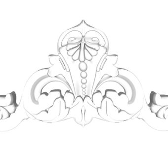 欧式石膏雕花su模型
