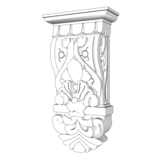 欧式石膏雕花su模型