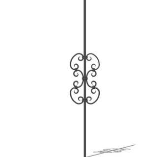 欧式铁艺雕花su模型