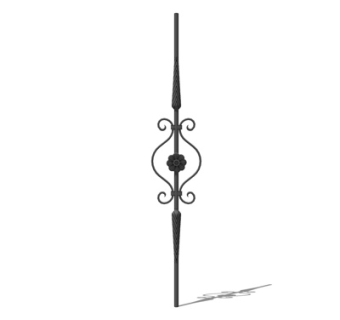 欧式铁艺雕花su模型