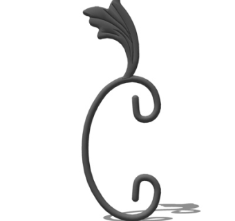 欧式铁艺雕花su模型