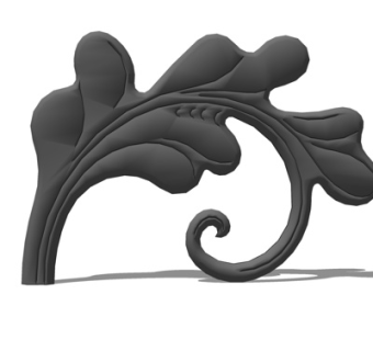 欧式铁艺雕花su模型