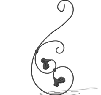 欧式铁艺雕花su模型